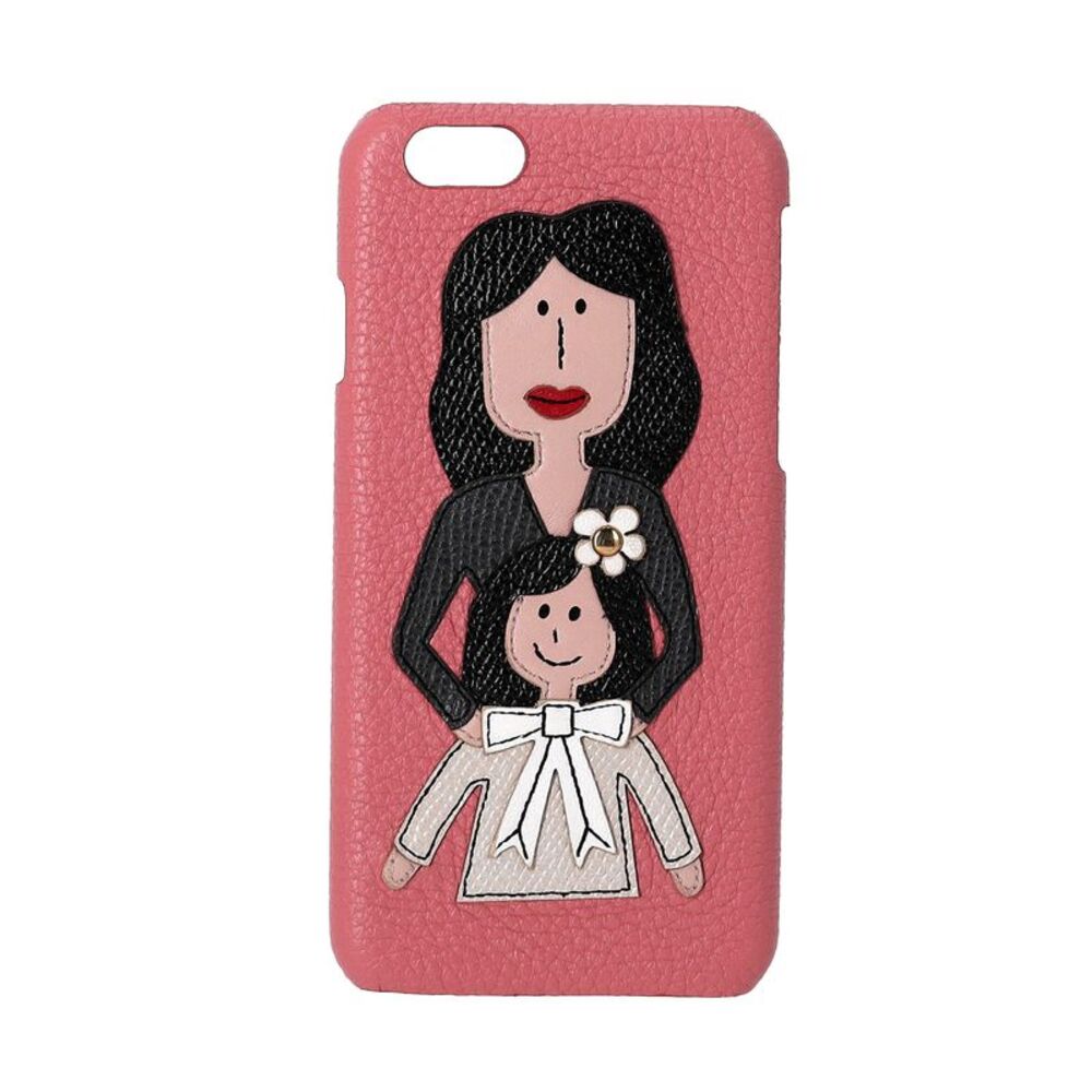 Dolce & Gabbana Iphone 6 Phone Case in Pink Leather